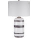Granger 29 inch 150 watt Aged White and Dark Chocolate Brown Table Lamp Portable Light