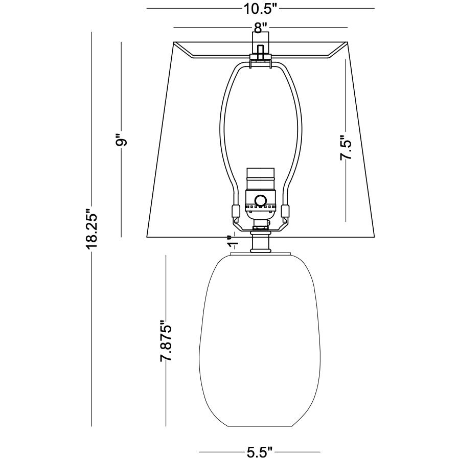 Arezzo 18.25 inch 100.00 watt White Table Lamp Portable Light