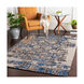 Javan 36 X 24 inch Navy/Charcoal/Camel/Ivory/Denim Rugs, Rectangle