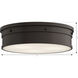 Marnex LED 13 inch Plated Dark Bronze Flush Mount Ceiling Light