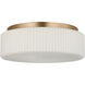 Axira LED 14 inch Satin Brass Flush Mount Ceiling Light