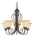 Laredo 5 Light 25 inch Antique Bronze Chandelier Ceiling Light