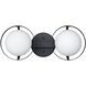 Parker 2 Light 16 inch Matte Black Vanity Light Wall Light