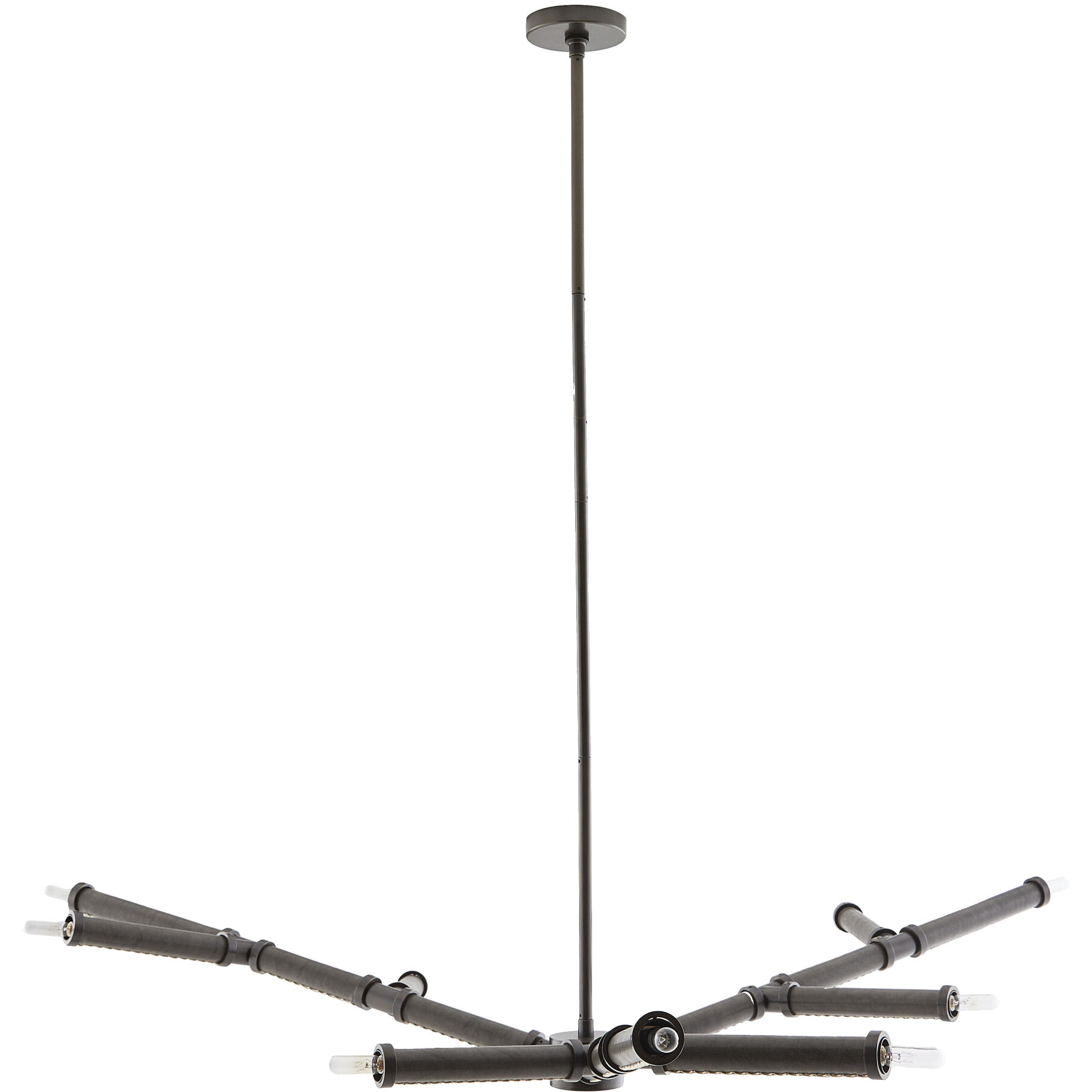 Paden 9 Light 56 inch Charcoal Chandelier Ceiling Light