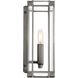 Langen Square 2 Light 8 inch Antique Nickel Bath Light Wall Light