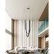 Ayers LED 43.25 inch Champagne Gold and Black and Brown Chandelier Ceiling Light