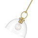 Velto 1 Light 10 inch Vintage Brass Pendant Ceiling Light