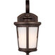 Eddington 1 Light 11.88 inch Antique Bronze Outdoor Wall Lantern, Small