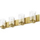 Beckett 4 Light 34 inch Olde Brass Vanity Wall Light