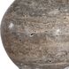 Jaycee 33.75 inch 60 watt Brushed Brass and Travertine Buffet Lamp Portable Light