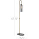 Severn 67.75 inch 7 watt Antique Brass and Oil Rubbed Bronze Floor Lamp Portable Light