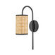 Dolores 1 Light Soft Black Wall Sconce Wall Light