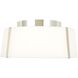 Fulton 3 Light 18 inch Polished Nickel Semi Flush Ceiling Light