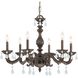 Paris Market 6 Light 28 inch Venetian Bronze Chandelier Ceiling Light in Clear Hand Cut