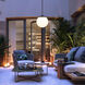 Rondure LED 10 inch Sand Black Outdoor Pendant