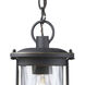 Farmstead 1 Light 6 inch Matte Black Outdoor Pendant