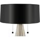 Torre 27 inch 40 watt Vintage Silver and Blackened Iron Table Lamp Portable Light