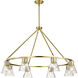 Gianna 40 inch Vintage Brass Chandelier Ceiling Light