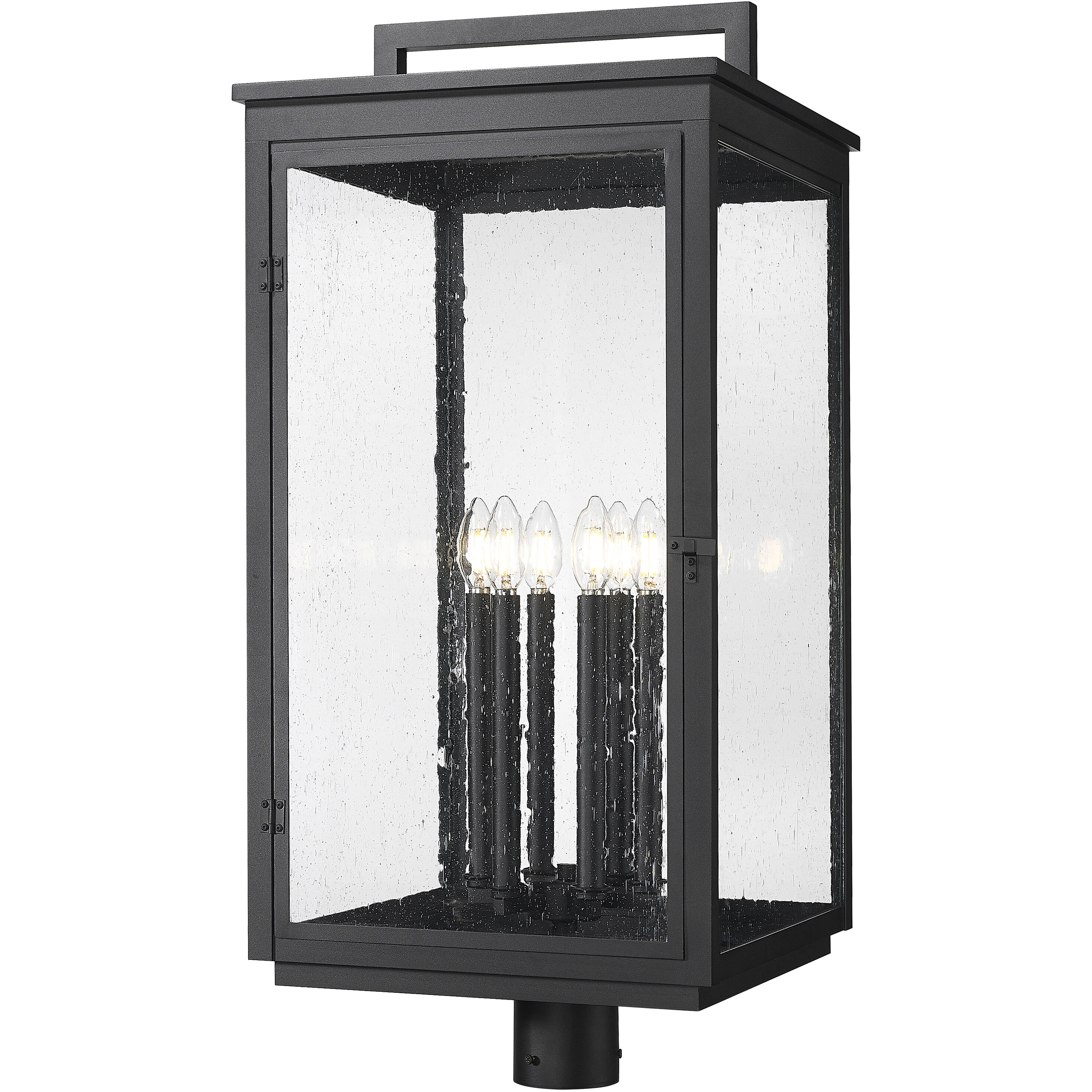 Hartwell 6 Light 32.75 inch Sand Black Outdoor Post Mount Fixture