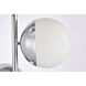 Eclipse 66 inch 40 watt Chrome Floor Lamp Portable Light