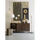 Seaton Espresso with Black Credenza