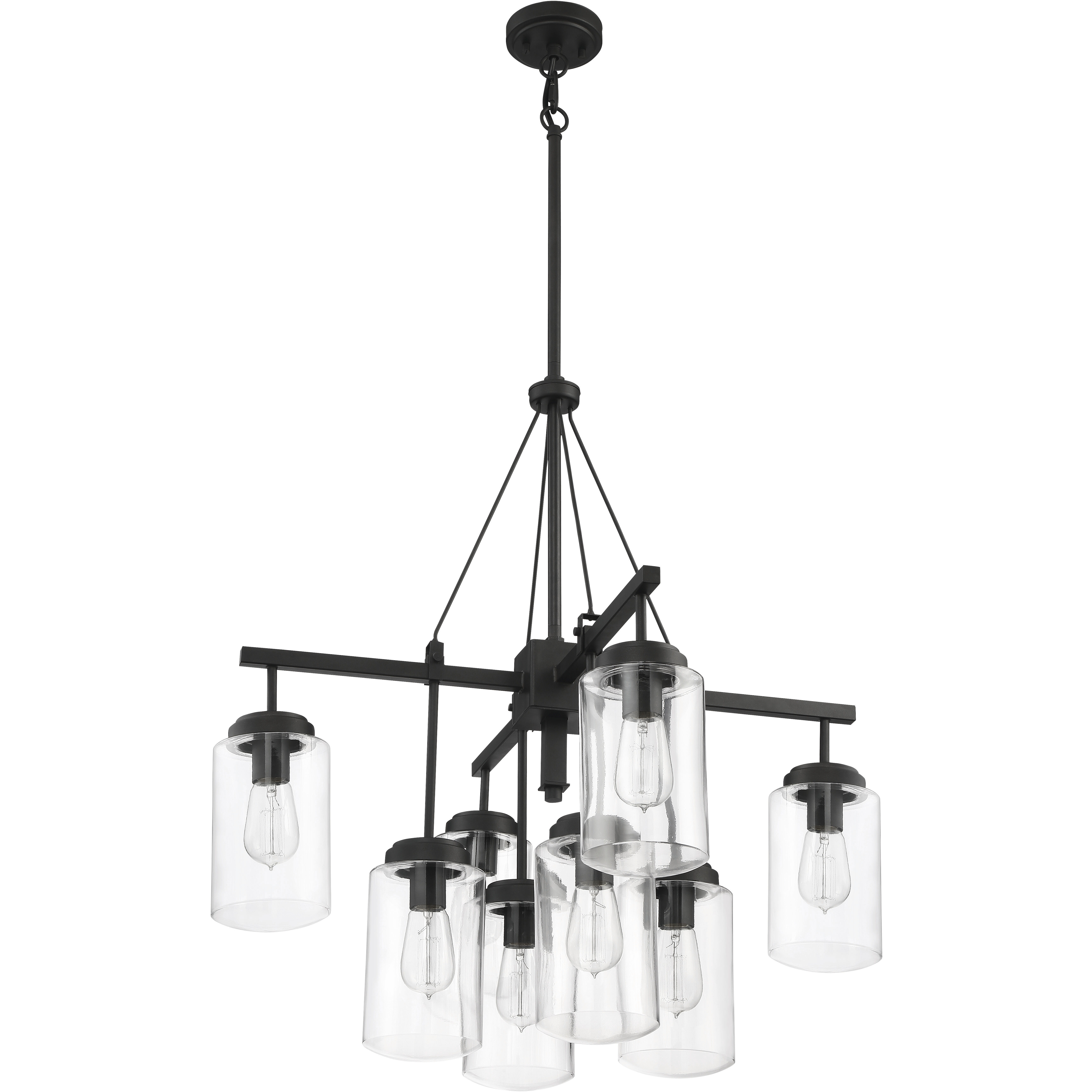 Crosspoint 8 Light 30.25 inch Espresso Outdoor Chandelier