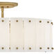 Simone 4 Light 20.75 inch Burnished Gold Semi-flush Mount Ceiling Light