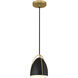 Axel LED 8 inch Matte Black Pendant Ceiling Light