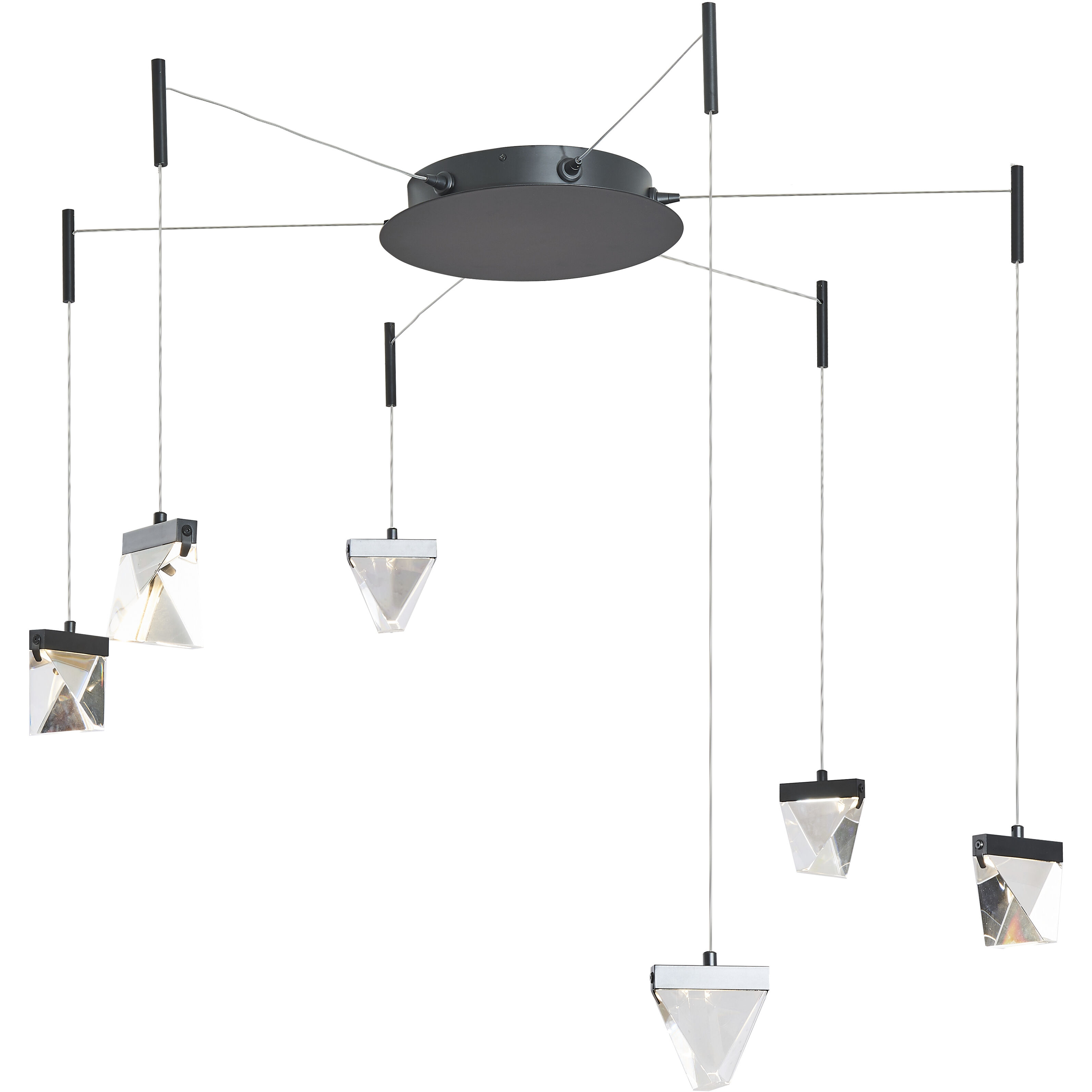 Atlas LED 12.2 inch Matte Black Pendant Ceiling Light