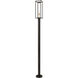 Dunbroch 1 Light 101.5 inch Deep Bronze and Outdoor Brass Outdoor Post Mounted Fixture