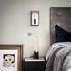 Caged Wall Light in White Marble