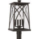 Marshall 4 Light 22.25 inch Oiled Bronze Outdoor Post Lantern