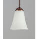 Vital 1 Light 5.5 inch Oil Rubbed Bronze Mini Pendant Ceiling Light