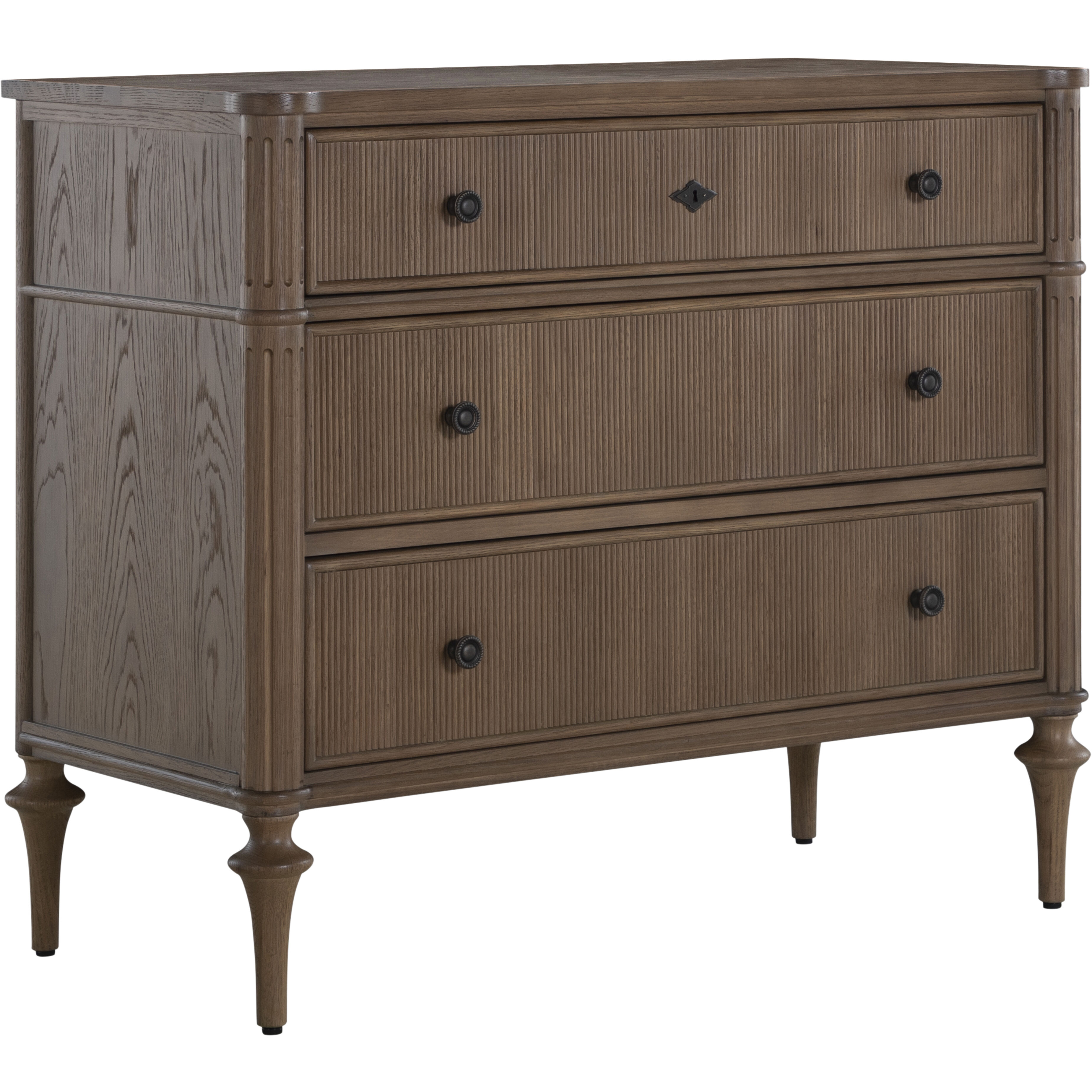 Andrea Satin Oak and Antique Bronze Chest