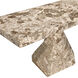 Tilden 42 X 18 inch White Marble Console