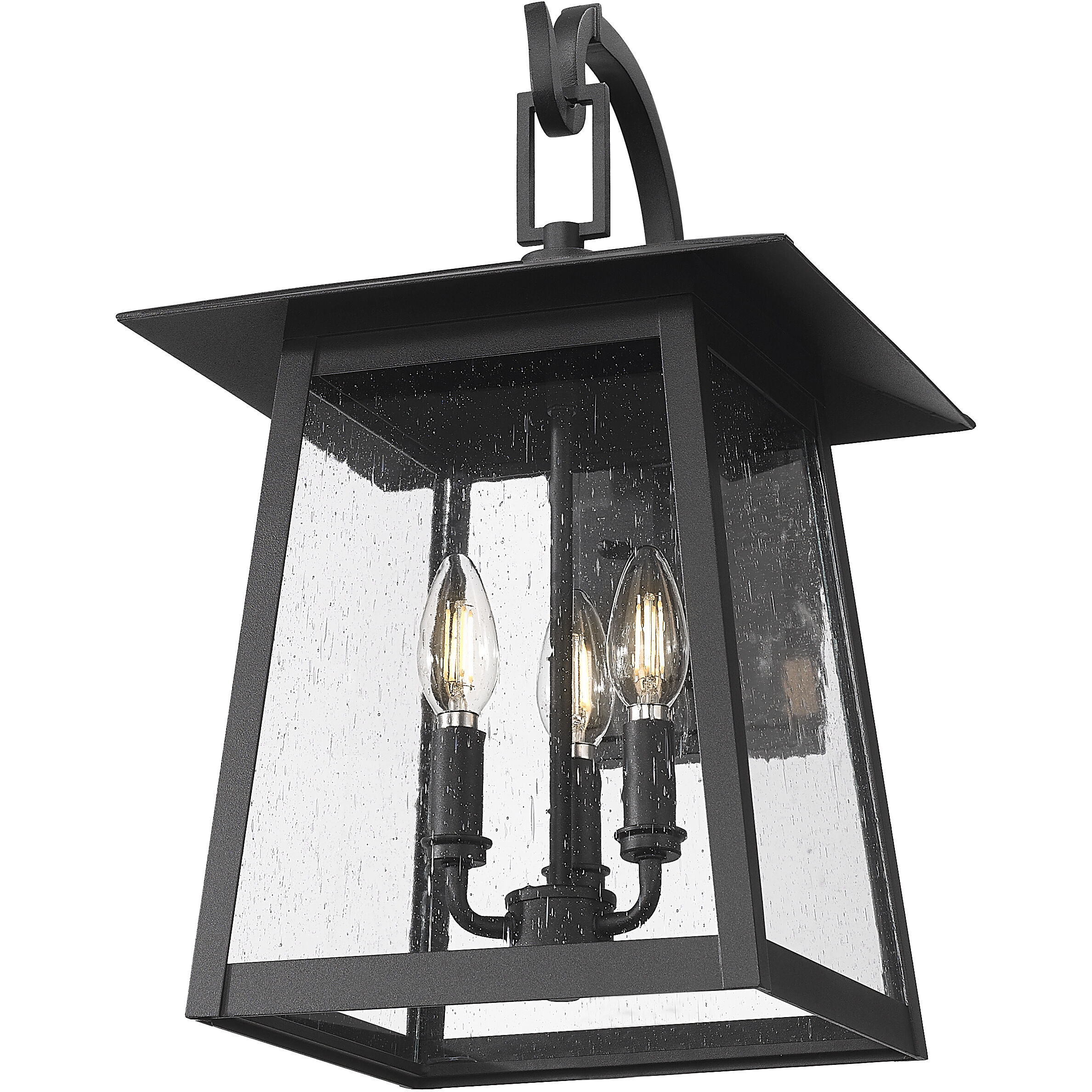 Rainer Outdoor Wall Light in Black, G9