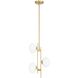 Julep LED 6 inch Brushed Gold Pendant Ceiling Light