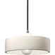 Radiance Collection 1 Light 12 inch Brushed Nickel Pendant Ceiling Light