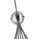 Moonlight 12 Light 28.1 inch Satin Nickel Pendant Ceiling Light