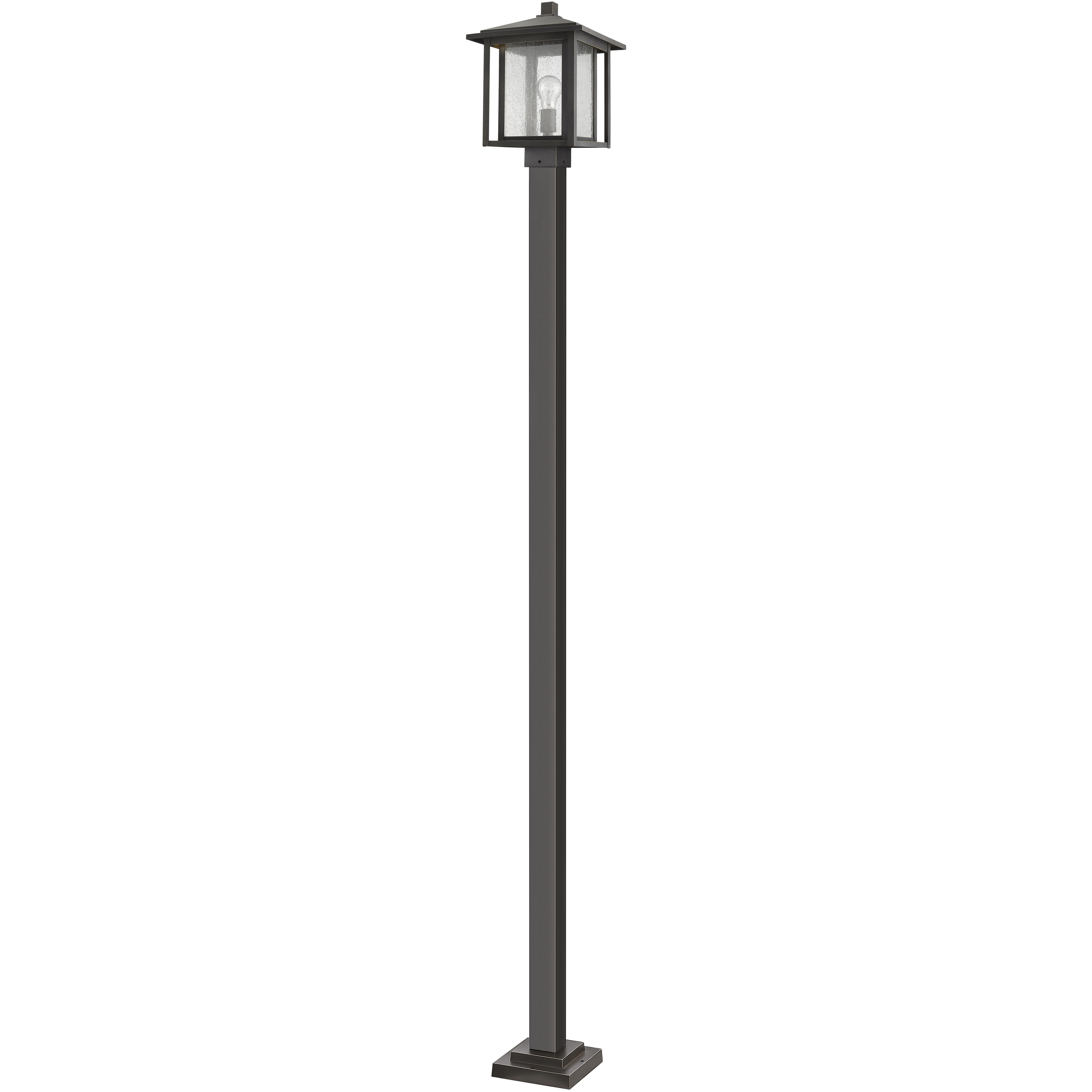 Aspen 1 Light 111 inch Oil Rubbed Bronze Outdoor Post Mounted Fixture
