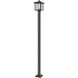 Aspen 1 Light 111 inch Oil Rubbed Bronze Outdoor Post Mounted Fixture