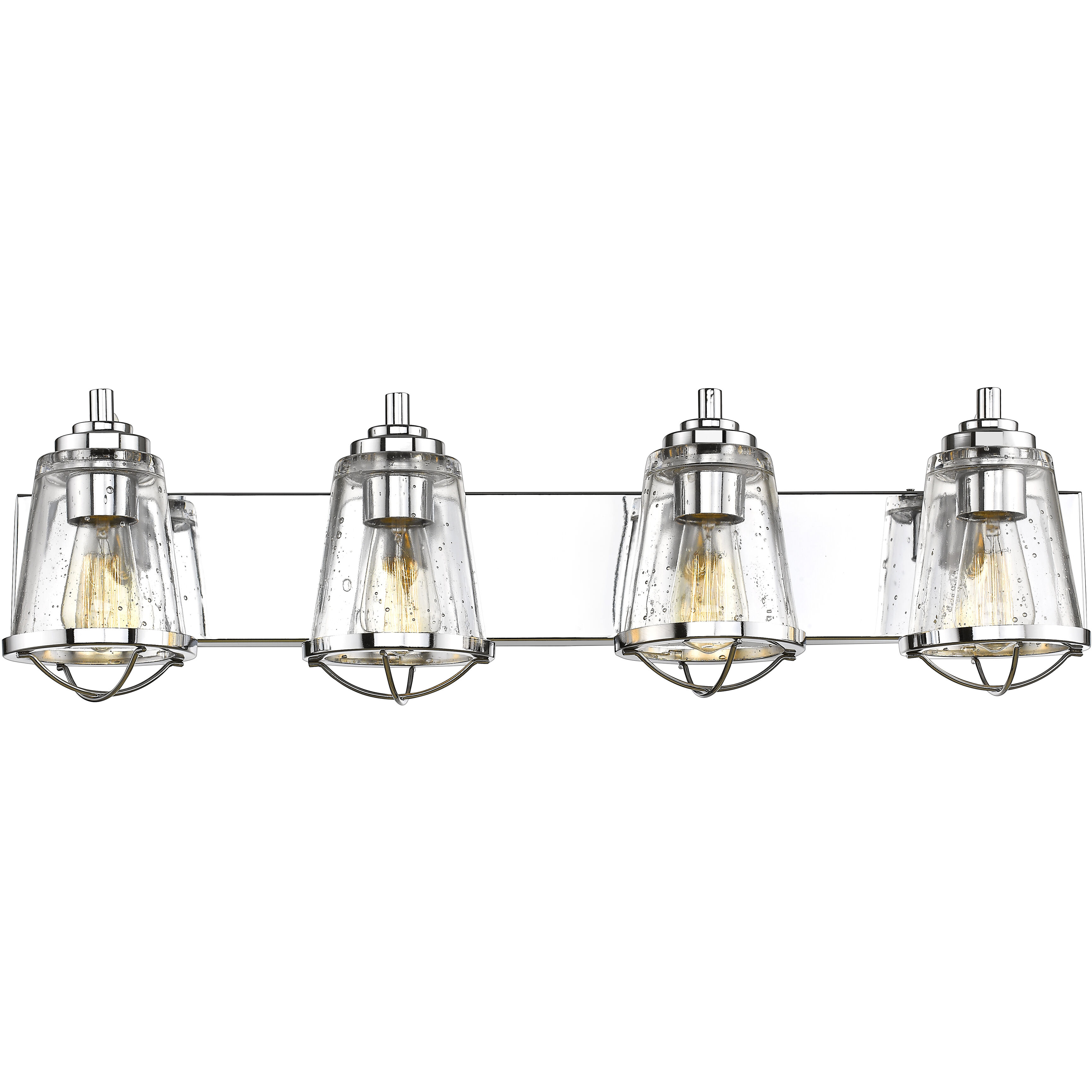 Mariner 4 Light 32 inch Chrome Vanity Wall Light