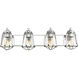 Mariner 4 Light 32 inch Chrome Vanity Wall Light