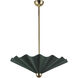 Furrow 25 inch Pine Green Pendant Ceiling Light