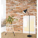 Priddy 54.33 inch 40.00 watt Black Floor Lamp Portable Light