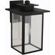 Rock Creek 1 Light 15.38 inch Textured Black Outdoor Wall Lantern
