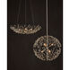 Shinju 4 Light 28.5 inch Contemporary Silver Leaf Bowl Chandelier Ceiling Light, Aviva Stanoff Collection