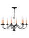 Heritage 8 Light 25 inch Black Chandelier Ceiling Light