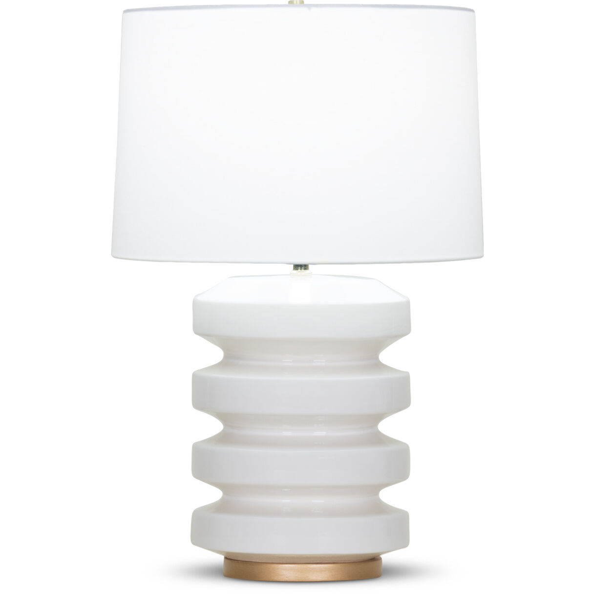 Rollins 26.5 inch 150.00 watt White Table Lamp Portable Light in Off-White