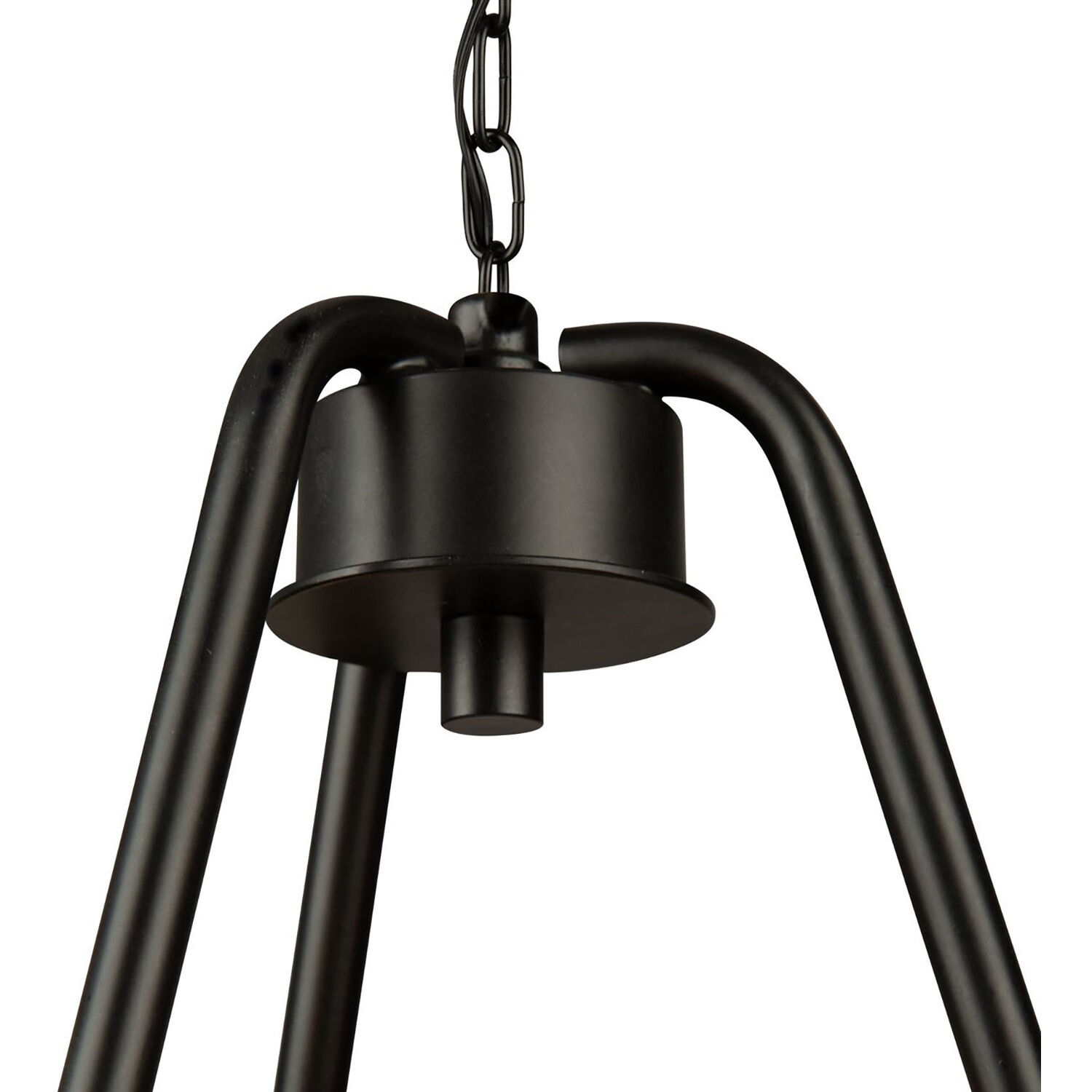 Perris LED 16 inch Black Chandelier Ceiling Light